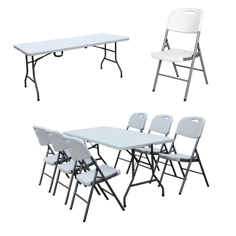 Wholesale Price of Portable Hdpe Plastic Dining Folding Table