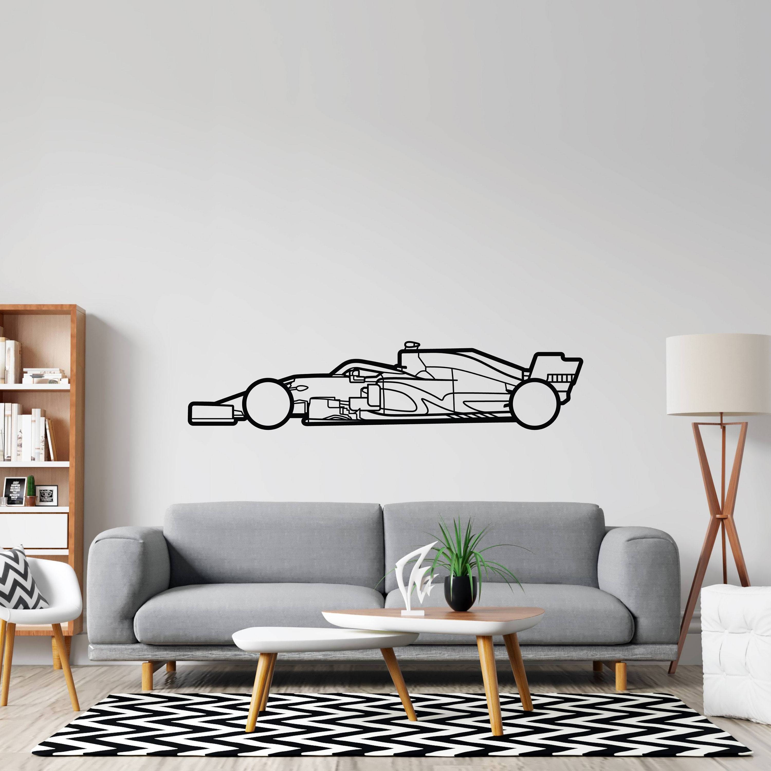 Metal Car Silhouette Metal Wall Art Hanging Home Dining Room Decor Living Room Bedroom Signs Wall Personalized Decorations