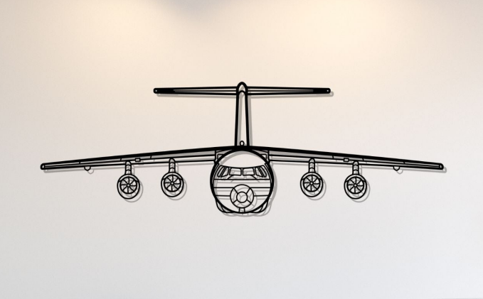 Metal Aircraft Silhouette Metal Wall Art Hanging Home Dining Room Decor Living Room Bedroom Signs Wall Personalized Decorations