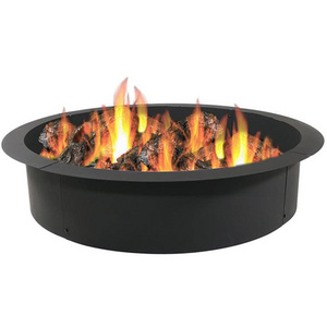 Fire Pit Ring/Liner - Heavy Duty DIY Above or In-Ground Outdoor Backyard Wood Burning Bonfire Insert Kit - 36-Inch Outer/30-Inch