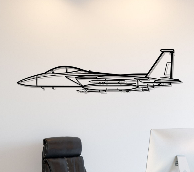 Metal Aircraft Silhouette Metal Wall Art Hanging Home Dining Room Decor Living Room Bedroom Signs Wall Personalized Decorations