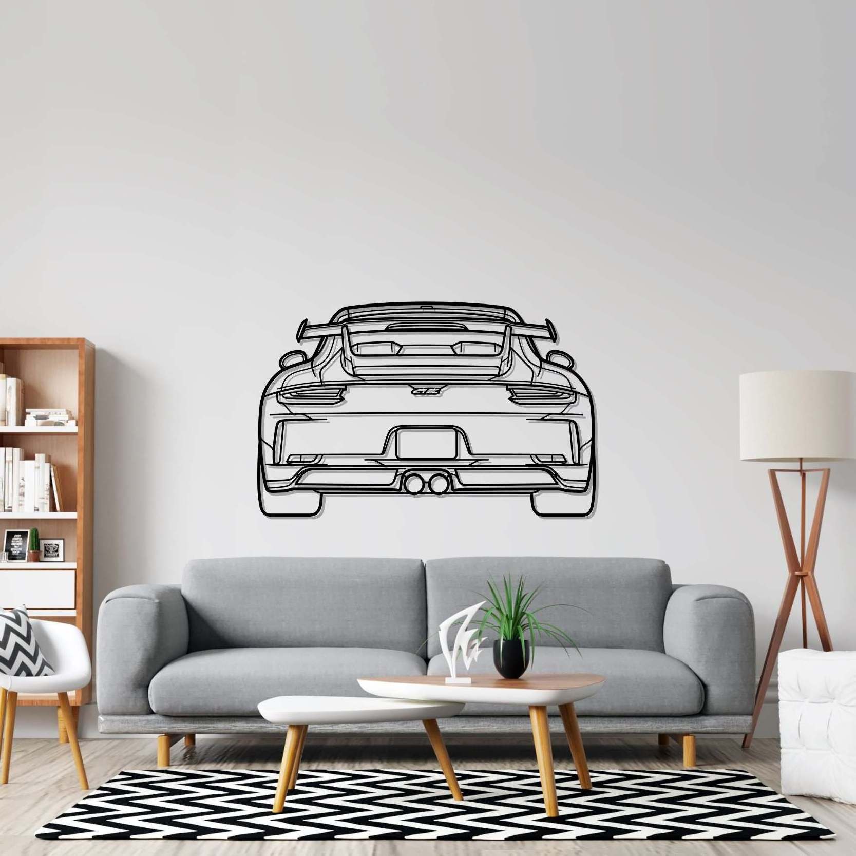 Metal Car Silhouette Metal Wall Art Hanging Home Dining Room Decor Living Room Bedroom Signs Wall Personalized Decorations