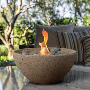 Concrete Gel Tabletop Fireplace Cement Tabletop Fire Pit for Indoor and Outdoor Use