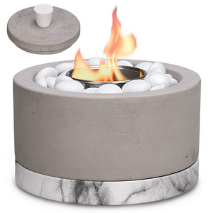 Tabletop Fire Pit Bowl,  Portable Fireplace, Personal Round Firebowl with Flame, Firepits for Use on Patio, Balcony, Camping