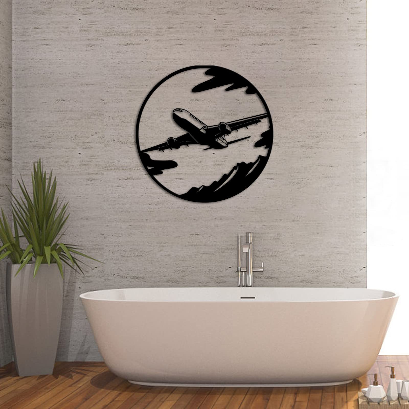 Plane Metal Wall Art Airplane Metal Wall Sculptures Modern Office Home Living Room Decor