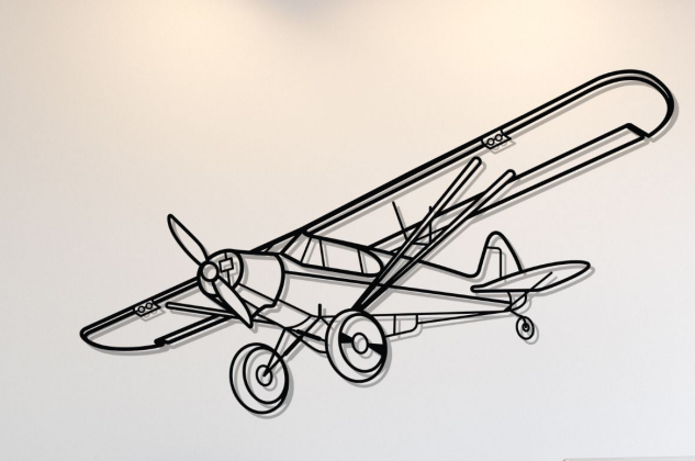 Metal Aircraft Silhouette Metal Wall Art Hanging Home Dining Room Decor Living Room Bedroom Signs Wall Personalized Decorations