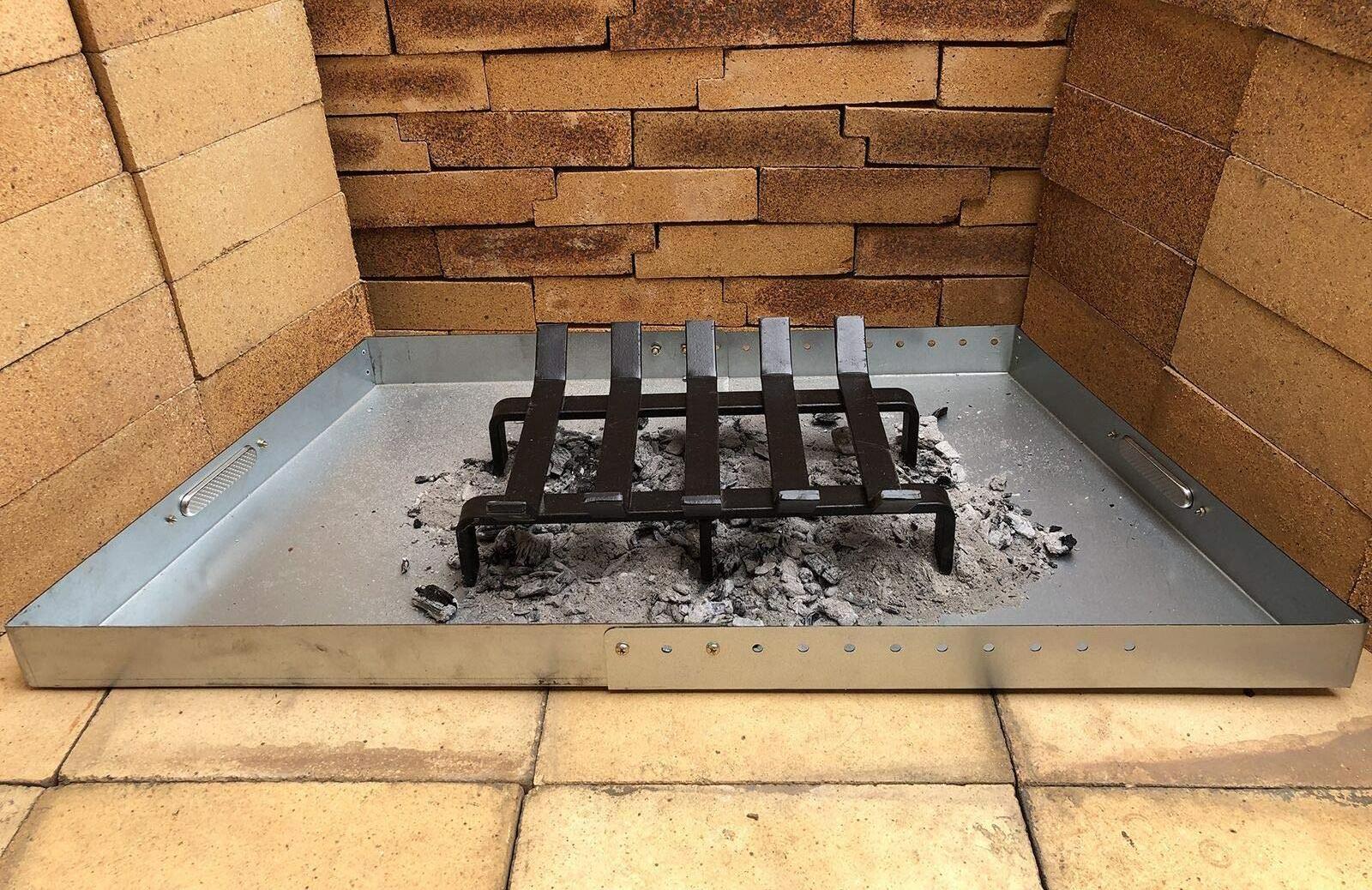 Log Grate Heavy Duty Solid Steel Burning Fireplace Wood Stove Firewood Holder