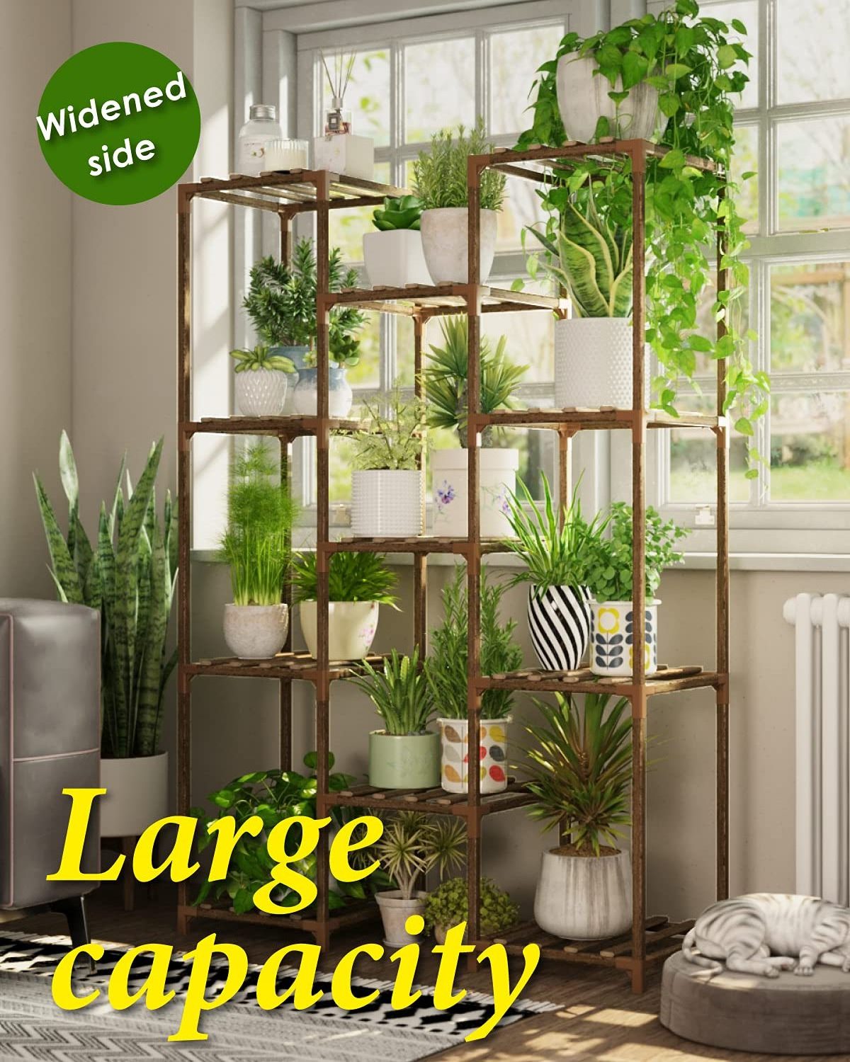 Indoor Plant Stand Outdoor Shelves Balcony Plant Holder for Living Room Multiple Garden Plant shelf in Patio