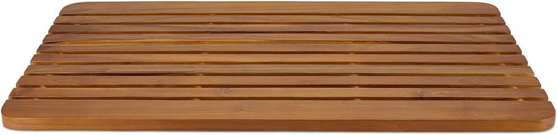 Teak Bath Mat - Natural Teak Shower Mat for Bathroom, Sauna, Pool, Hot Tub and RV Outdoor wooden waterproof Shower Mat