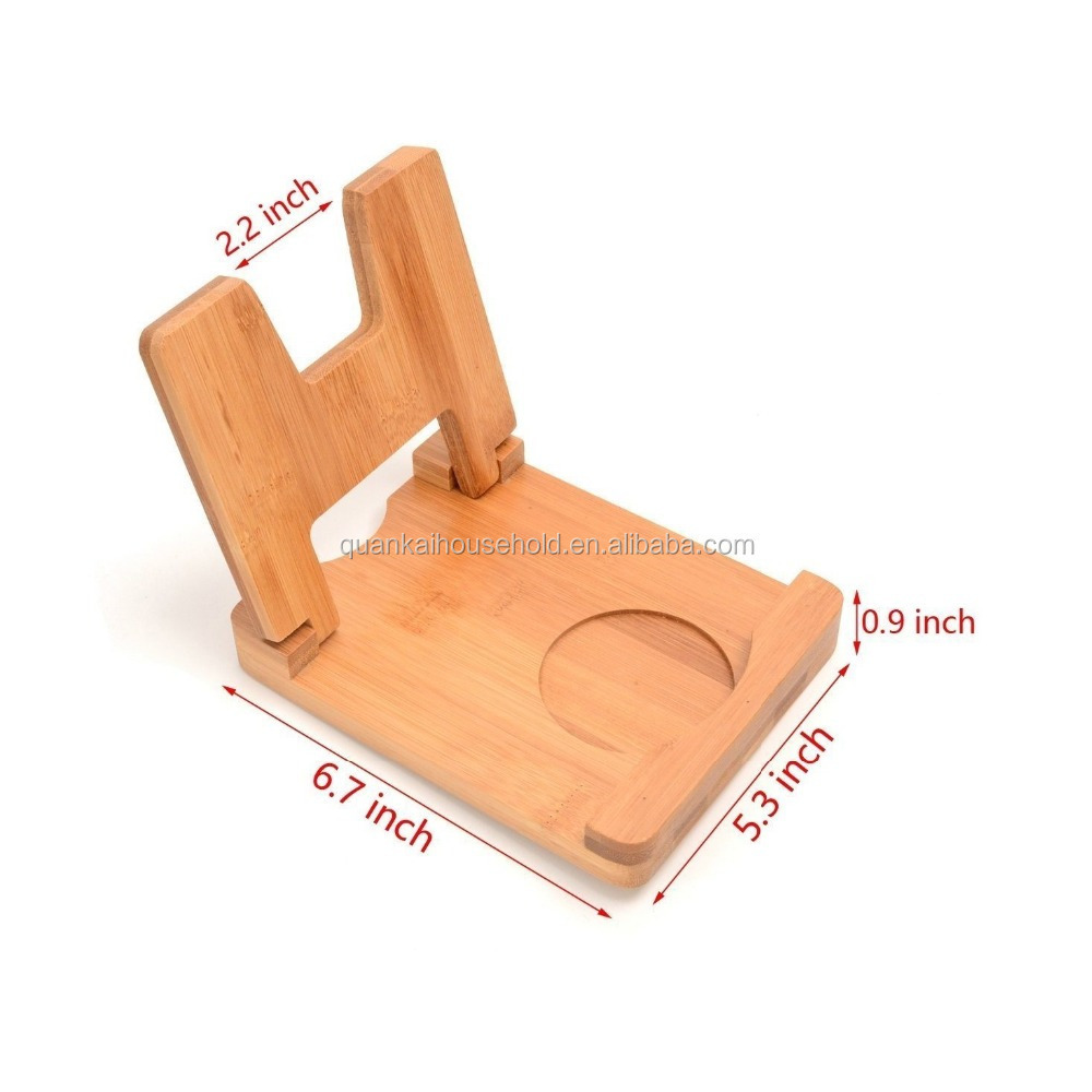 Bamboo Folding Kitchen Lid and Spoon Rest Lid Rack Holder