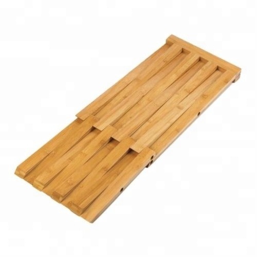 Bamboo Folding Stool 100% Natural Bamboo Folding Shower Seat, Bench, Stool - Bath, Sauna Seating