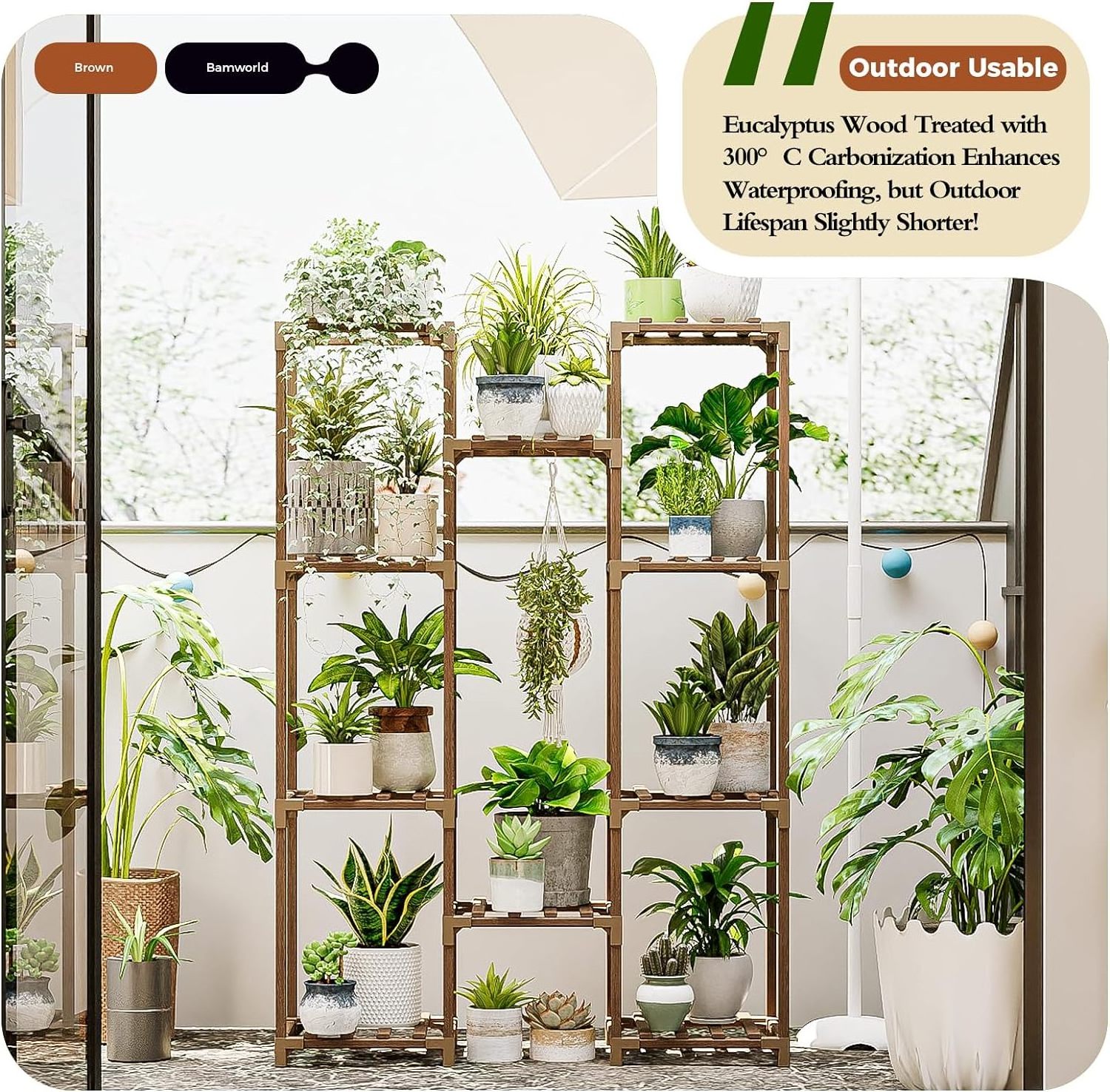 Hot Sale 10 Potted Multilayer Plant Stands Flower Pot Holder for Indoor Outdoor Plant Rack Shelf