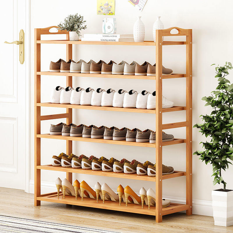 Bamboo Wooden Foldable Shoe Rack  3 tier Storage Organizer