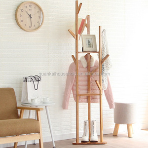 Creative Simple vertical Hanger Bamboo Hat Coat Rack Clothes Tree