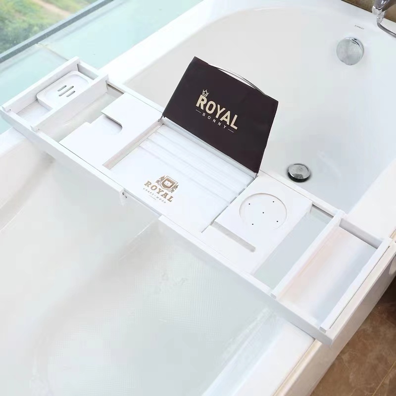 Bathtub stand Retractable non-slip bathtub bath phone stand bath tub shelf Tub shelf