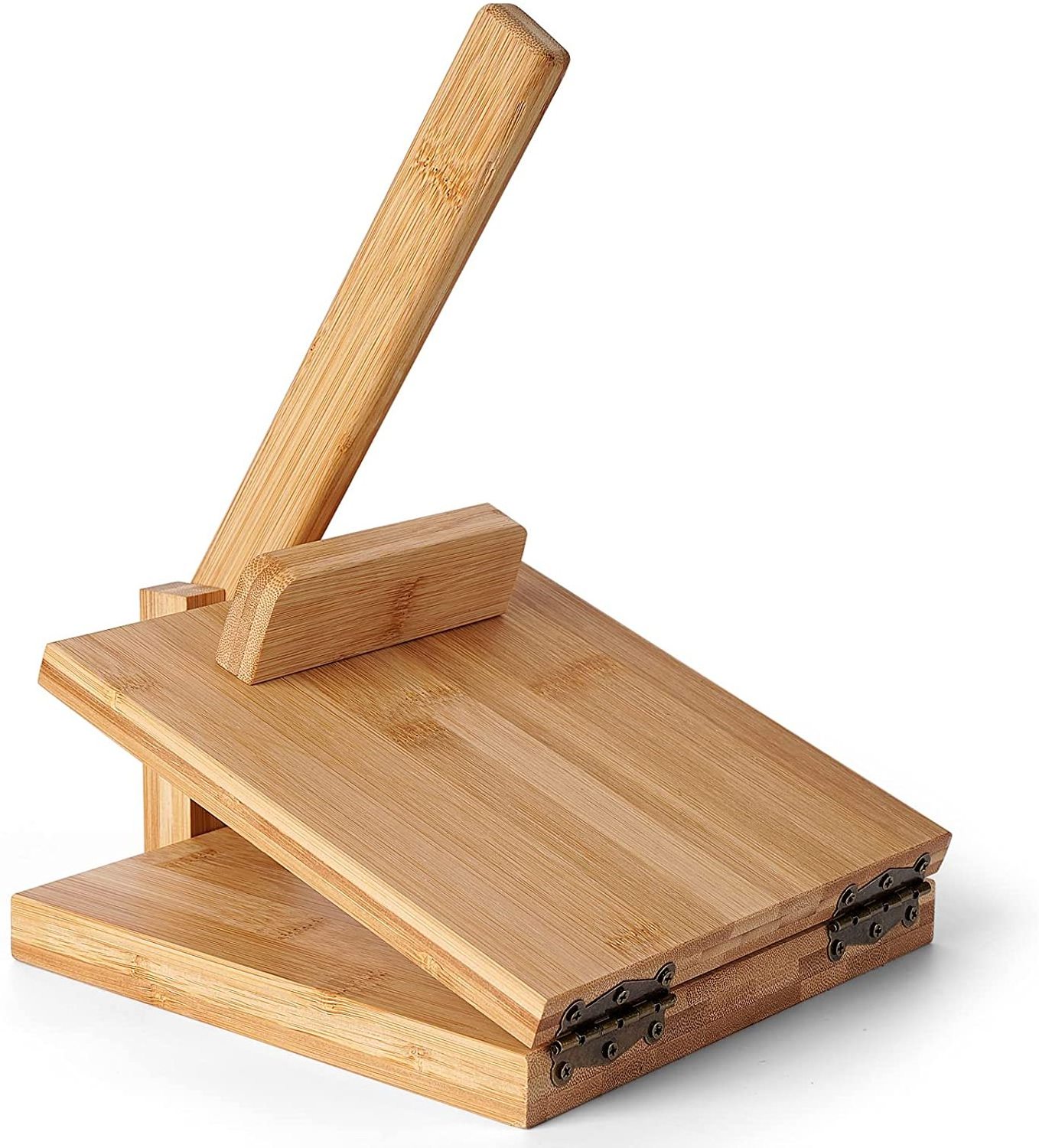 wood Tortilla Press 8 Inch  bamboo Tortilla Maker for Homemade Mexican Tortillas,Roti, Burritos,Taco