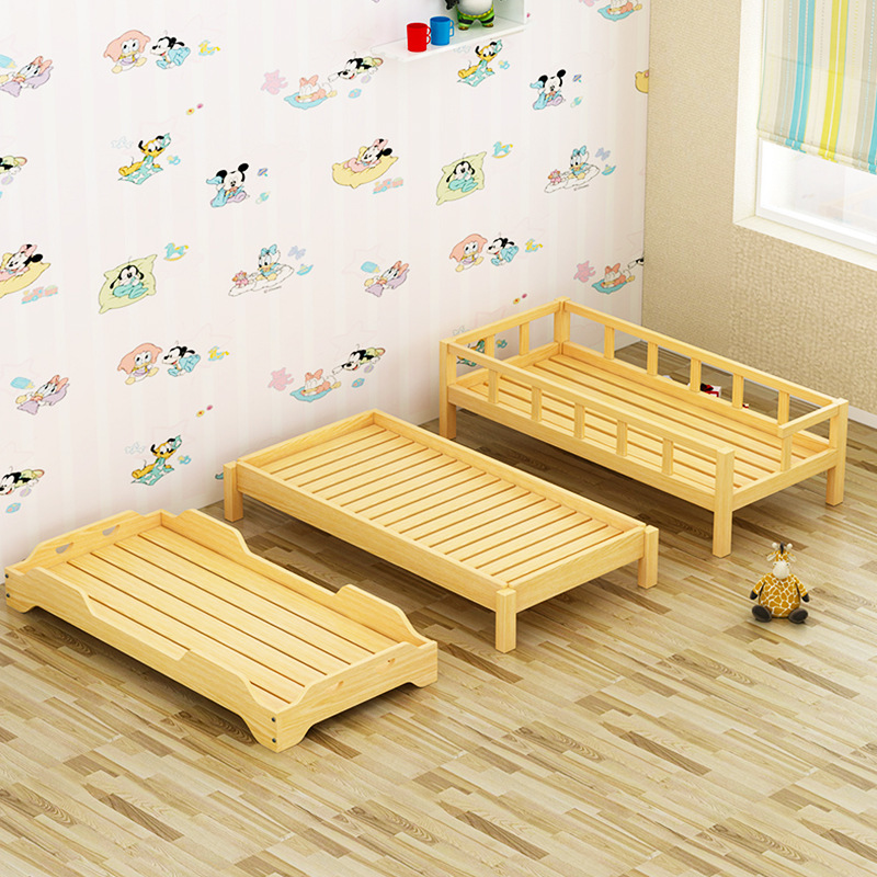 Kindergarten nap bed, wooden stackable bed, children sleeping couch school bed