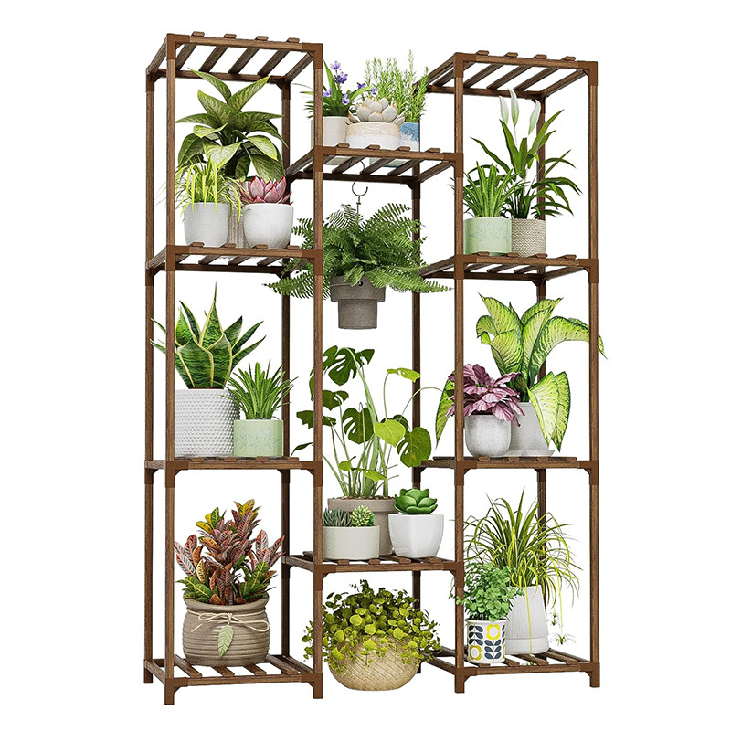 Hot Sale 10 Potted Multilayer Plant Stands Flower Pot Holder for Indoor Outdoor Plant Rack Shelf