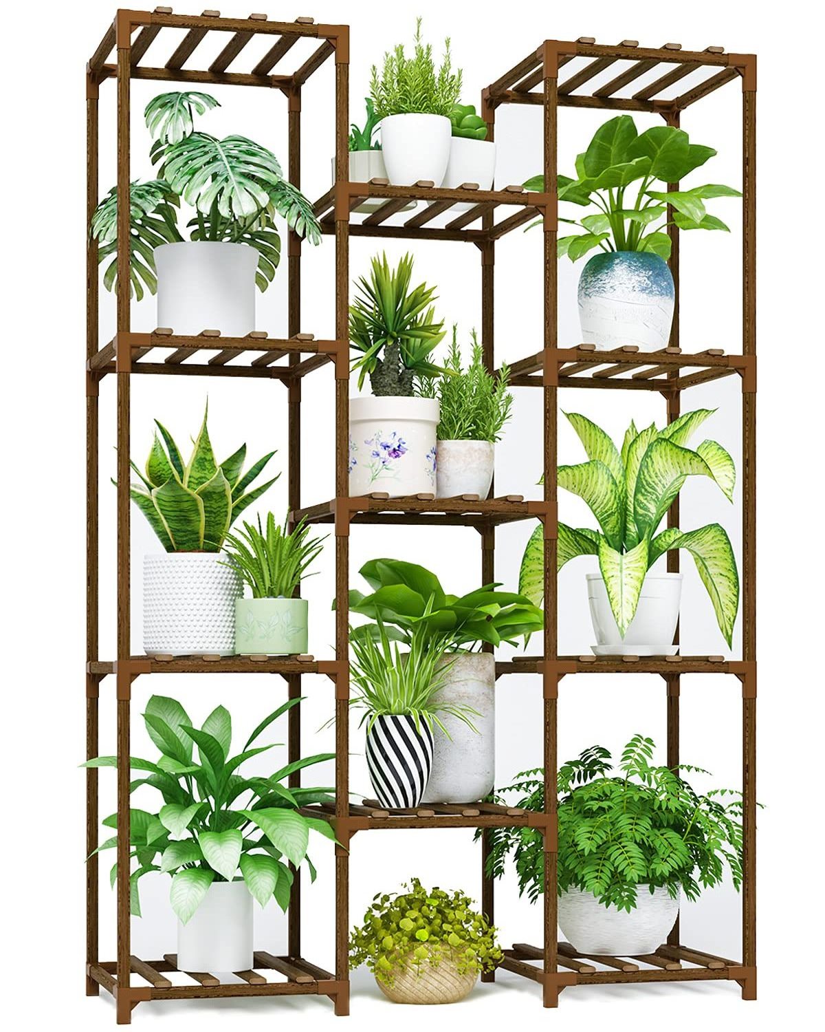 Indoor Plant Stand Outdoor Shelves Balcony Plant Holder for Living Room Multiple Garden Plant shelf in Patio