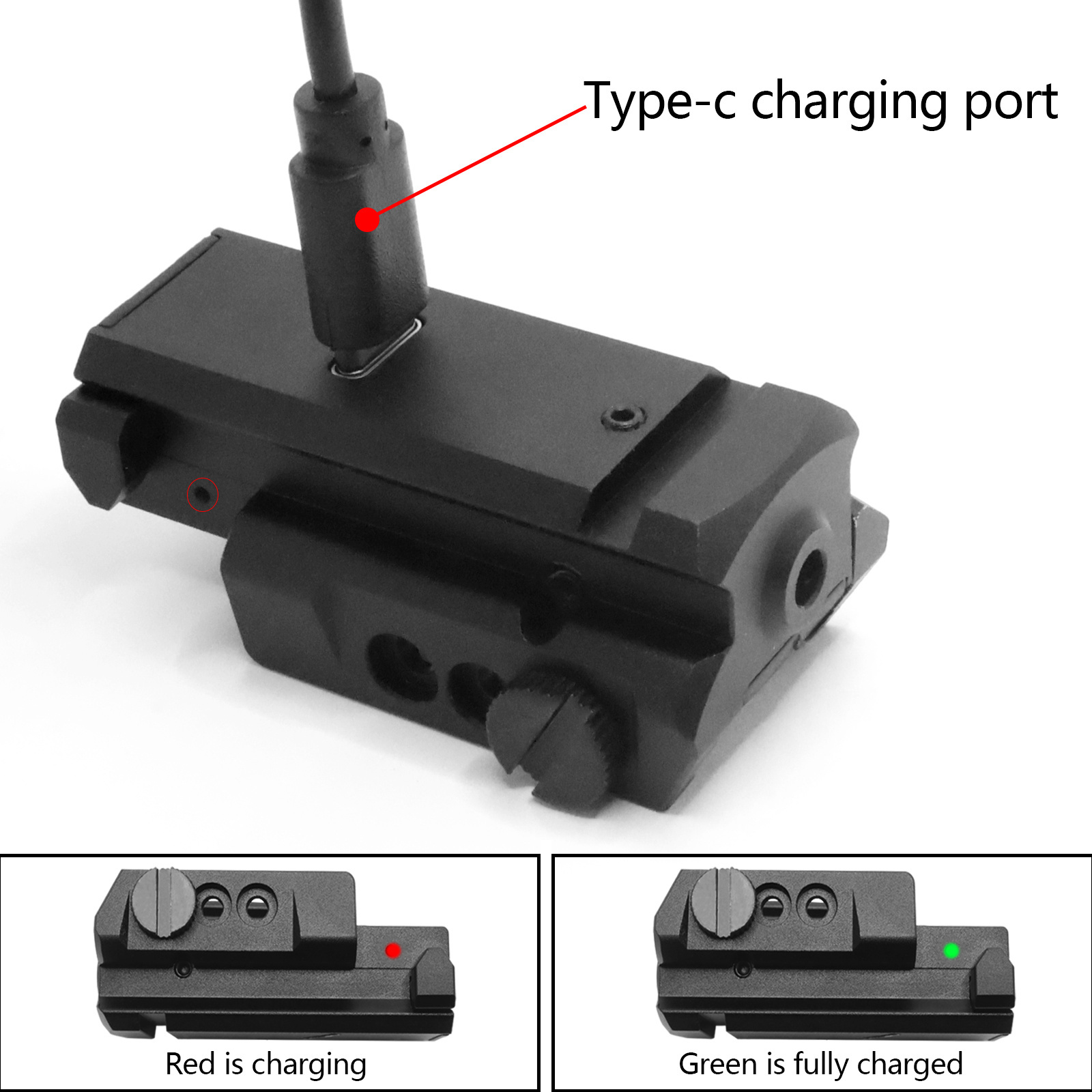 Hot sale USB Charging Hunting Laser JG10 Red Dot Laser Sight for 20mm mount