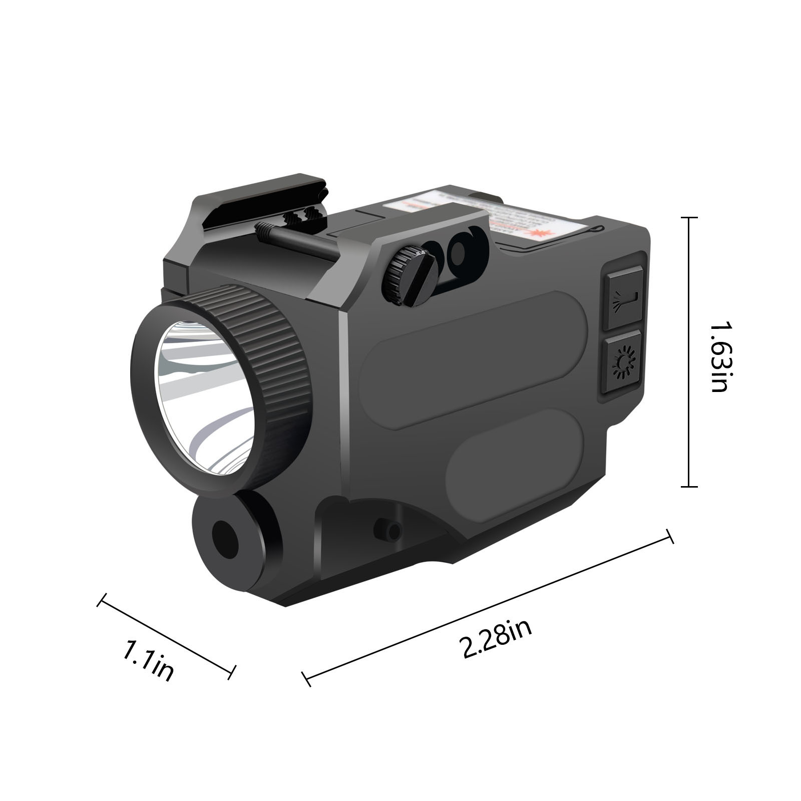 Red Laser Sight Flashlight Combo Red Dot Laser Sight