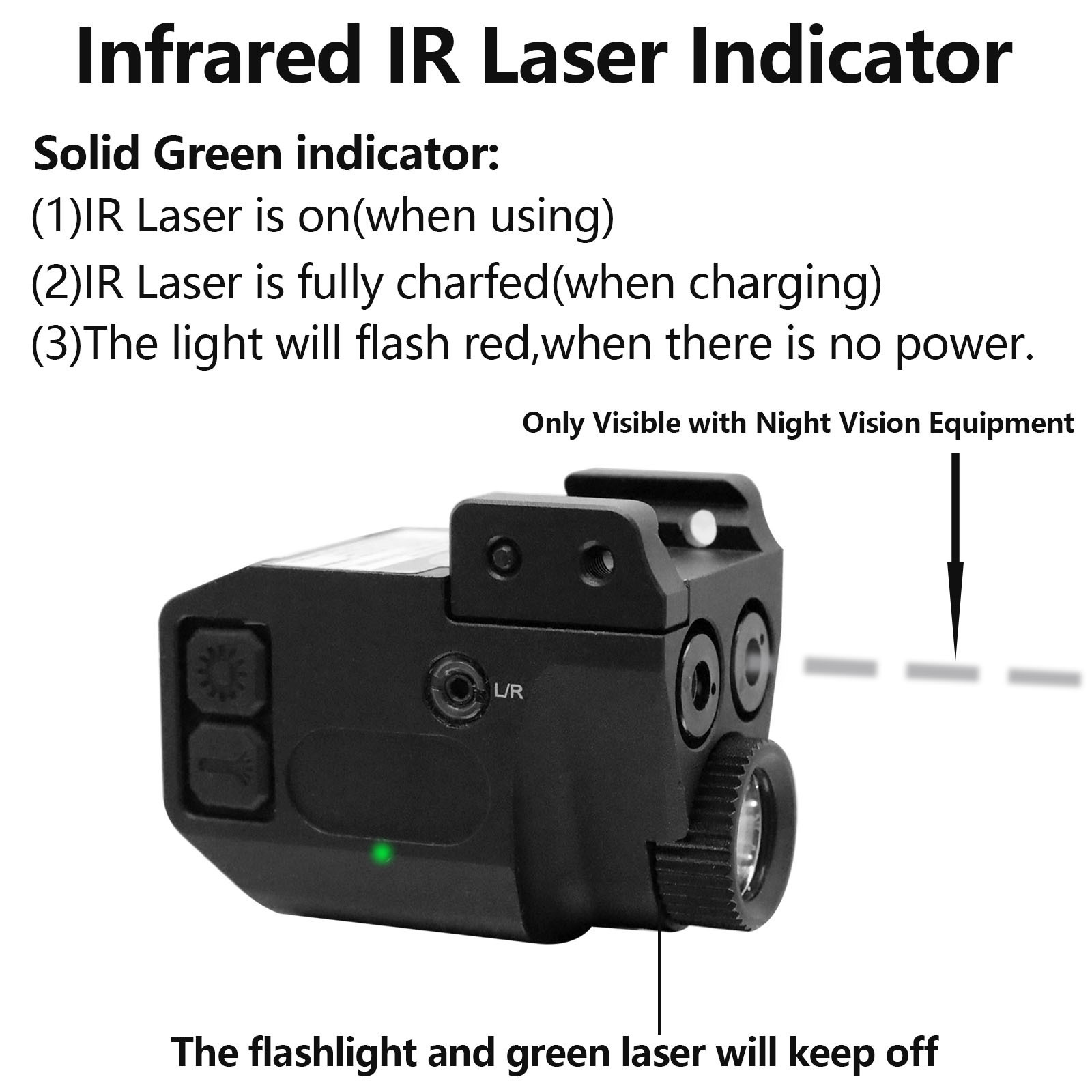 Rechargeable 500 Lumens Tactical Light Beam