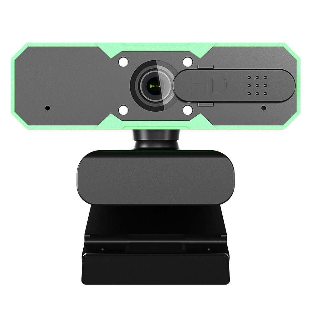 Lights Gaming Web Camera 1080p Webcam RGB Usb OEM Type-c Stock Computer Meeting Laptop PC Dual Stereo Digital Microphone 2 Mega