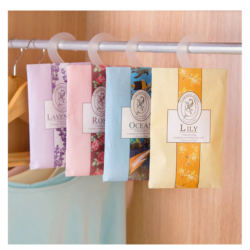 Small wardrobe clothes scent sachet scented sachet bags fragrance hanging eco-friendly custom luxury scented sachet bags