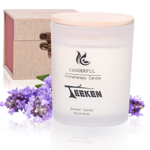 Duftkerze Lavender Frosted Jar Scented Candles gift set luxury custom fragrance aromatherapy therapy aroma candles