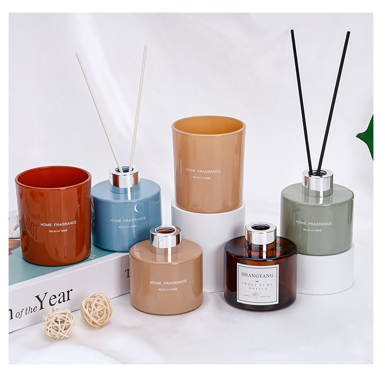 flacon diffuseur round glass reed diffuser bottles color glass bottle reed diffuser bottle