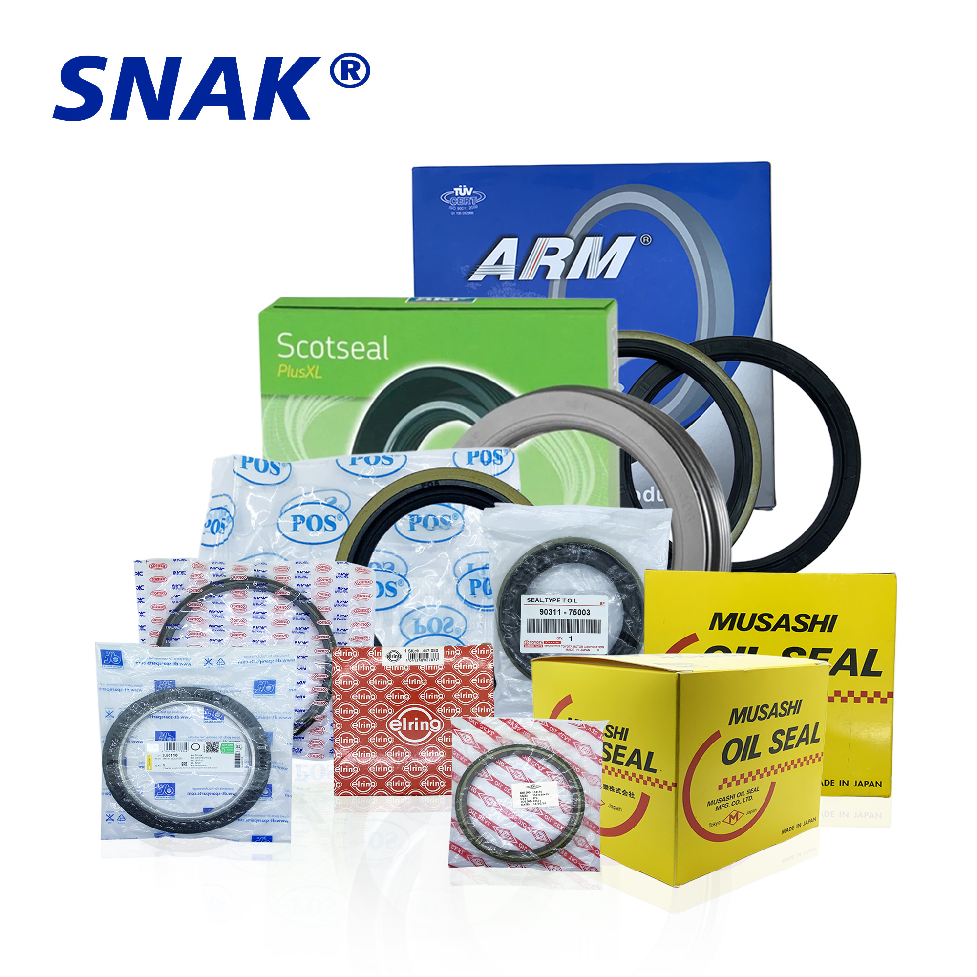 SNAK Factory OEM Accepted  NBR FKM Rubber Oil Seal Different Type Oil Seal Manufacturer