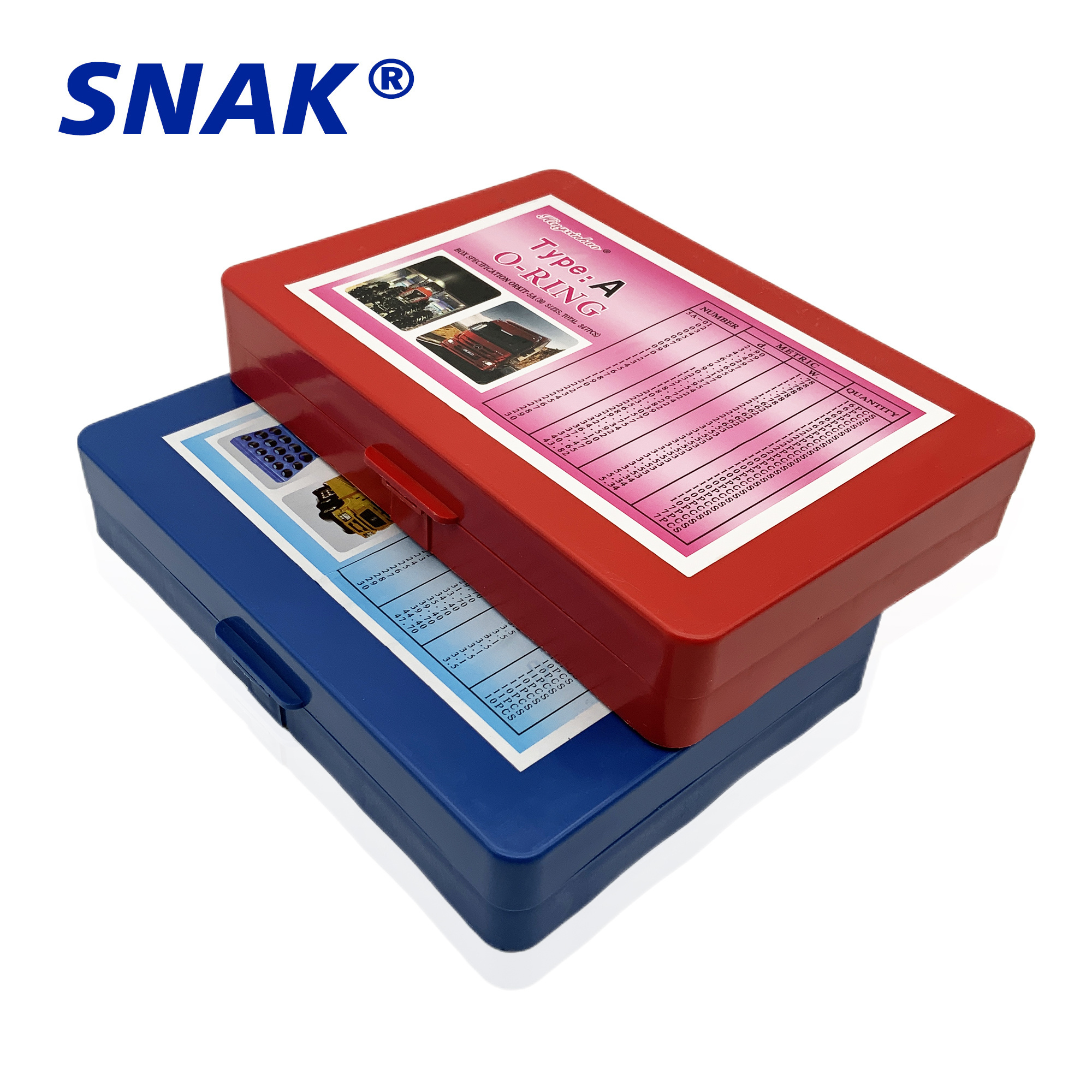 SNAK Factory Supply Good Quality FKM FFKM CR ACM Rubber Oring Box NBR VMQ HNBR EPDM Silicone sealing O Ring Kit