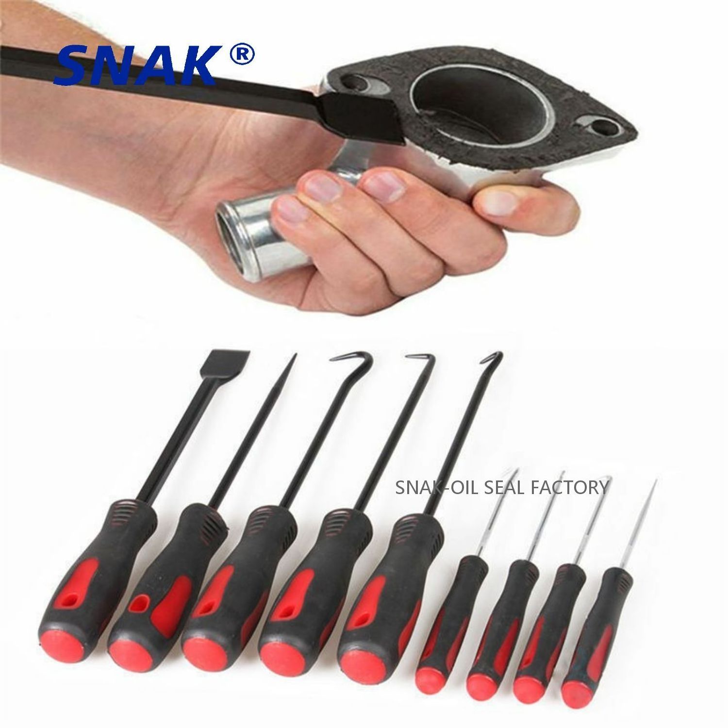 SNAK 4pcs/9pcs Car Remover Tool Set Auto Car Pick and Hook Set O Ring Oil Seal Gasket Puller Remover Craft Hand Mechanic Tools