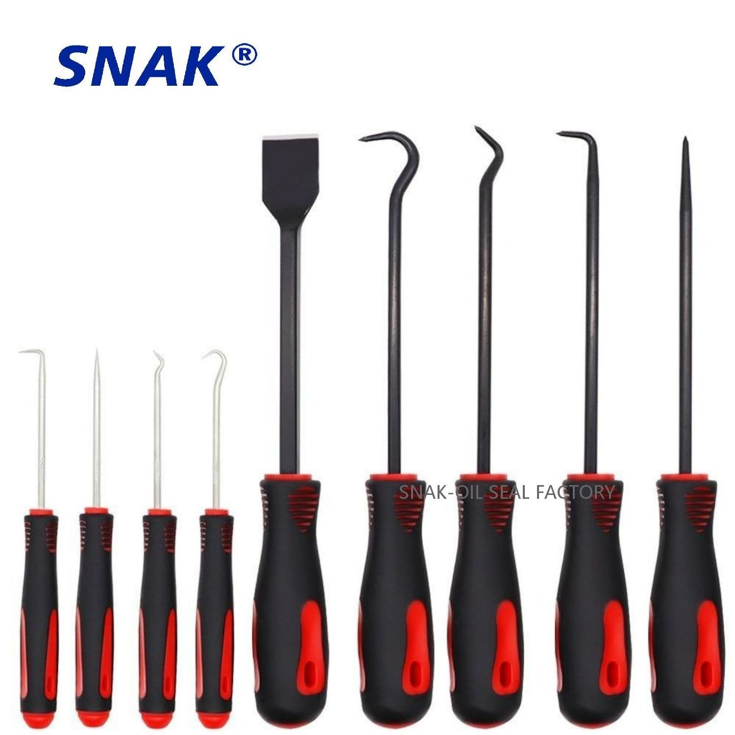 SNAK 9PCS Pick and Car Hook Oil O Ring Seal Remover Hook Set  Oil Seal Gasket Puller Remover Craft Hand Mechanic Tools