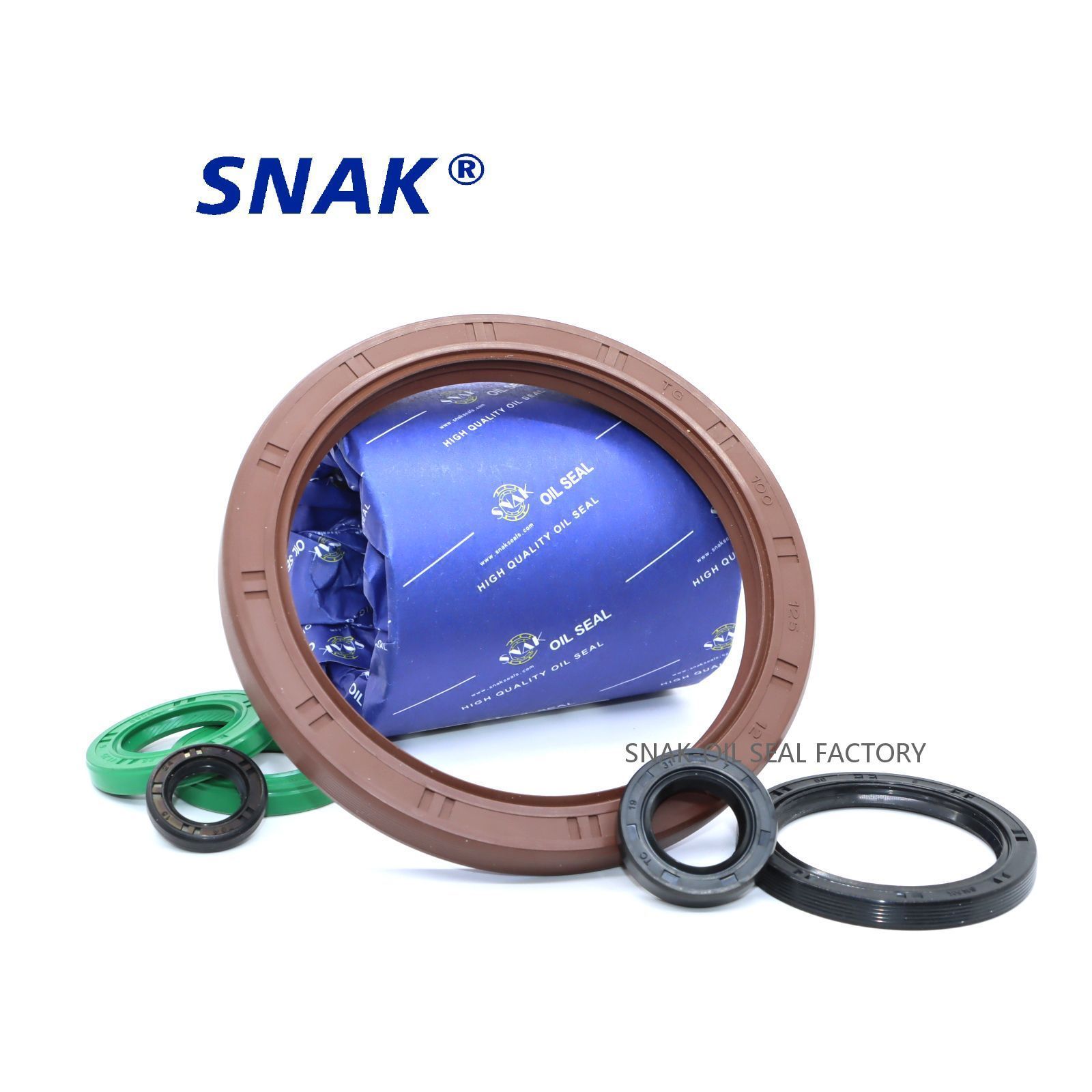 SNAK Factory Customized Fluorine Rubber Oil Seal High Temperature Resistant TC TG Oil Seal Tg4 Oil Seal with Corrugated Thread