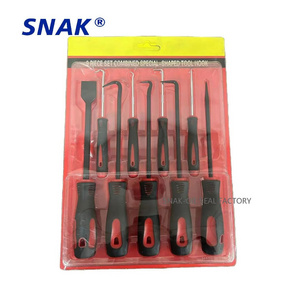 SNAK 9PCS Pick and Car Hook Oil O Ring Seal Remover Hook Set  Oil Seal Gasket Puller Remover Craft Hand Mechanic Tools