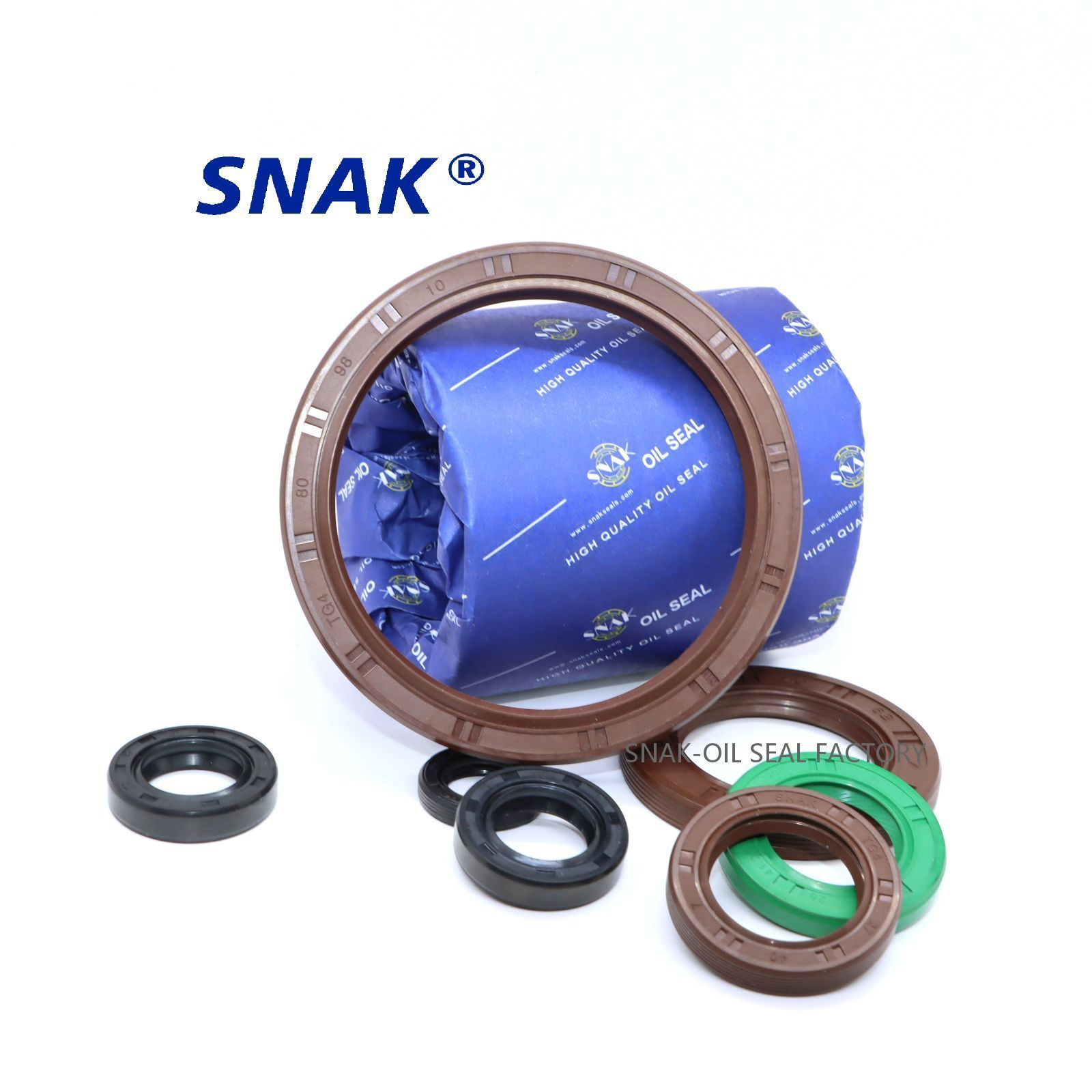 SNAK Factory Customized Fluorine Rubber Oil Seal High Temperature Resistant TC TG Oil Seal Tg4 Oil Seal with Corrugated Thread