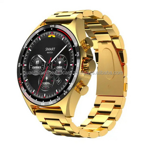 2024 QC A6  S245 custom gold smartwatch NFC BLE calling IP68 smartwatch Barometric smart watch for men and women