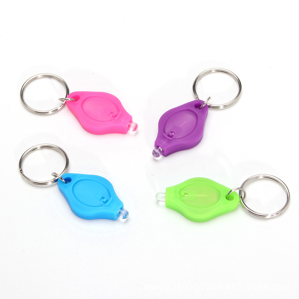 Custom Promotion Mini Keychain Mini LED Flashlight Key Ring Light Torch Light Lamp with Keychain