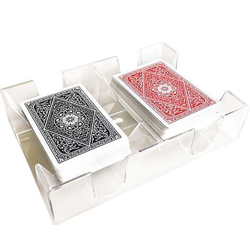 Plastic Dual Deck Revolving Card Tray