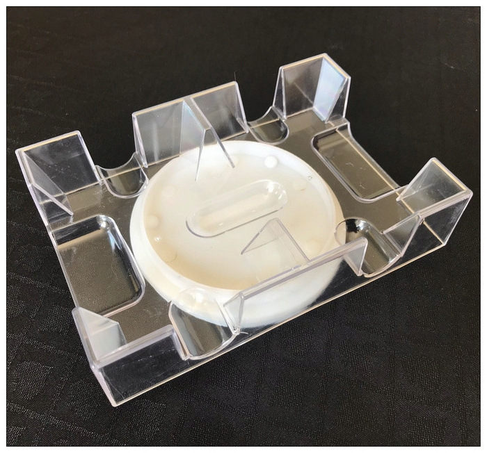 Plastic Dual Deck Revolving Card Tray