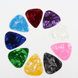 Medium 0.71 mm Thick Mix Color Celluloid Guitar Picks for Bass Electric Acoustic Guitars 100PCS/BAG