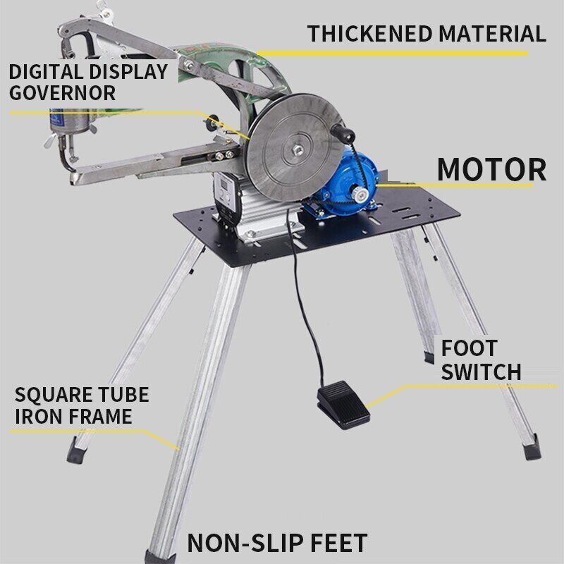 Wholesale Selling Free Shipping New Electric Hand-crank Shoe Sewing Machine Desktop Shoe Leather Repair and Sewing