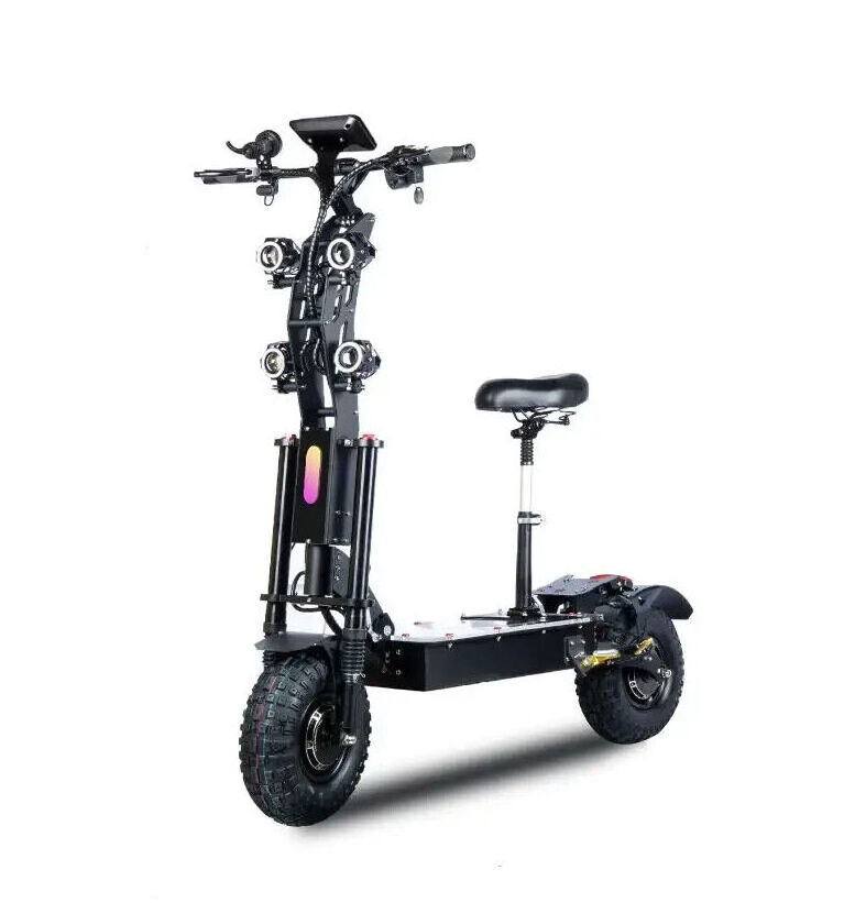 Wholesale Selling Free Shipping New 14 inch off road tire electric scooter 72V 40Ah 10000W 100 120km h with seat