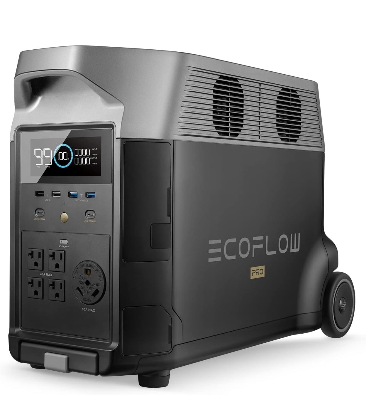 NEW EF ECOFLOW Portable Power Station 3600Wh DELTA Pro 2.7H to Full Charge 5 AC Outlets 3600-4500W 120V Lifepo4 Power Station