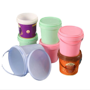 Wholesale pet freeze-drying bucket by manufacturer, 5L food grade portable plastic packaging bucket with lid