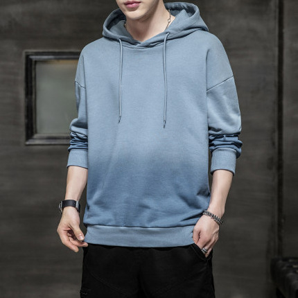 gradually changing color hoodie Private Label Casual Wear Winter Pullover Hoodies For Men