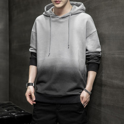 gradually changing color hoodie Private Label Casual Wear Winter Pullover Hoodies For Men