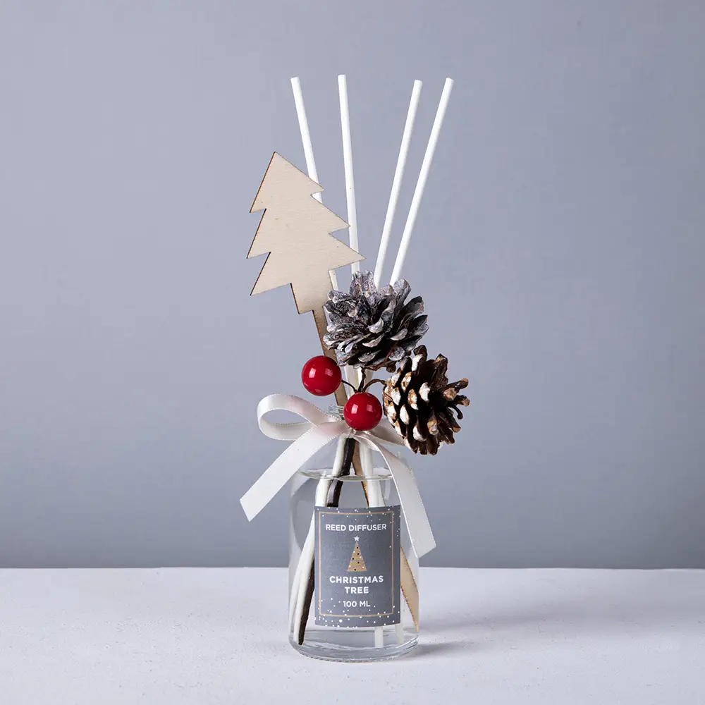 Christmas essential oil incense reed diffuser supplies air freshener reed diffuser glass bottle reed diffuser essential oil