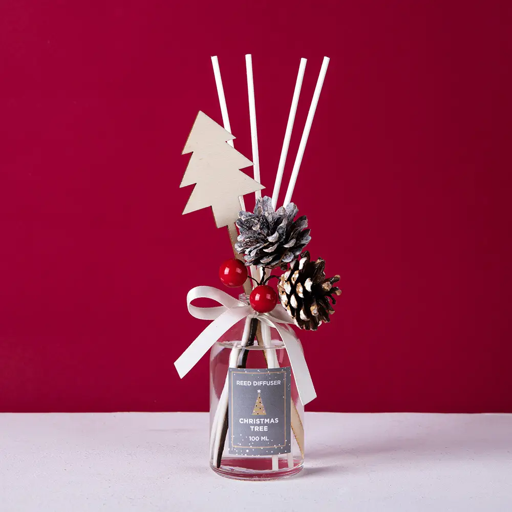 Christmas essential oil incense reed diffuser supplies air freshener reed diffuser glass bottle reed diffuser essential oil